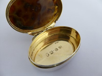 Lot 2027 - A George III Silver and Pudding-Stone Snuff-Box