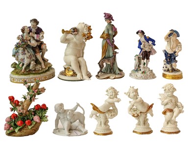 Lot 331 - A group of china including Lladro, Dresden,...