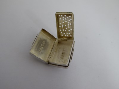 Lot 2043 - A George IV and A Victorian Silver Vinaigrette and a George III Silver Box