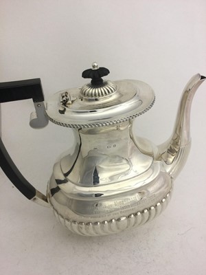 Lot 2167 - An Edward VII Silver Coffee-Pot