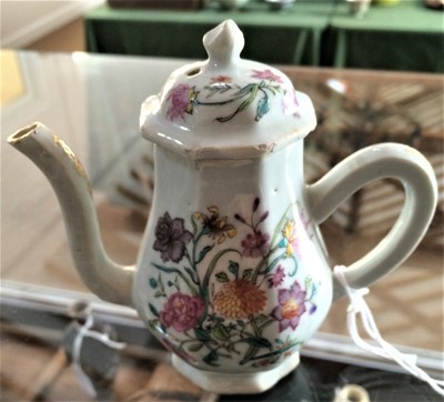 Lot 14 - A Chinese Porcelain Miniature Coffee Pot and...