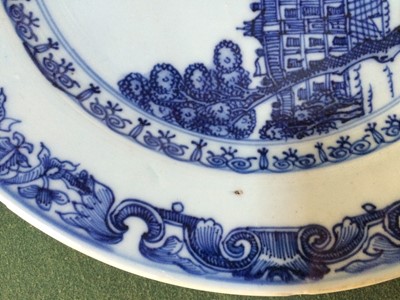 Lot 22 - A Chinese Porcelain European Subject Plate,...