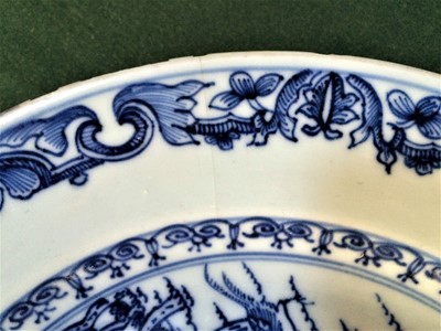 Lot 22 - A Chinese Porcelain European Subject Plate,...