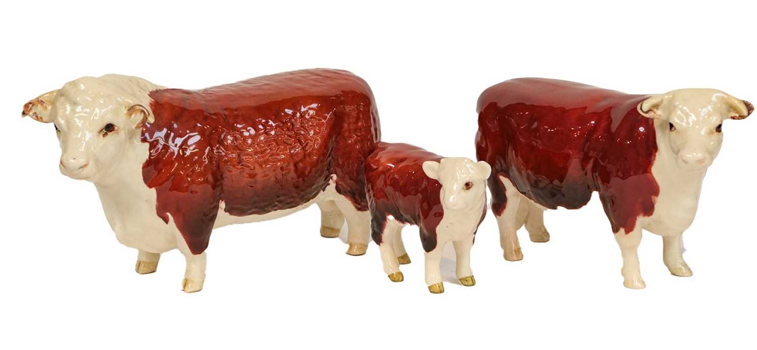 Lot 170 - Beswick Hereford Cattle
