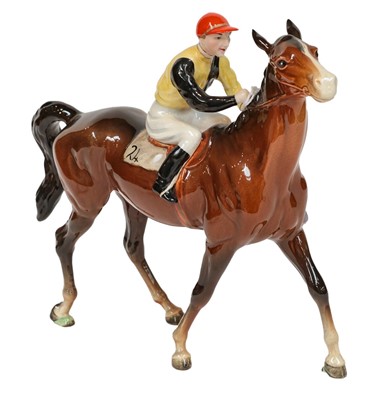 Lot 144 - Beswick Racehorse and Jockey