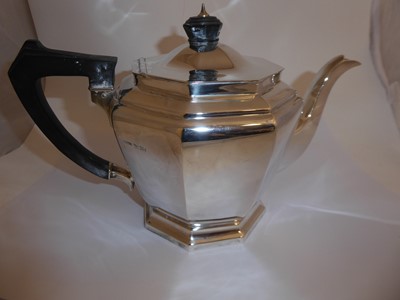 Lot 2162 - A George VI Silver Teapot and Hot-Water Jug