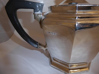 Lot 2162 - A George VI Silver Teapot and Hot-Water Jug