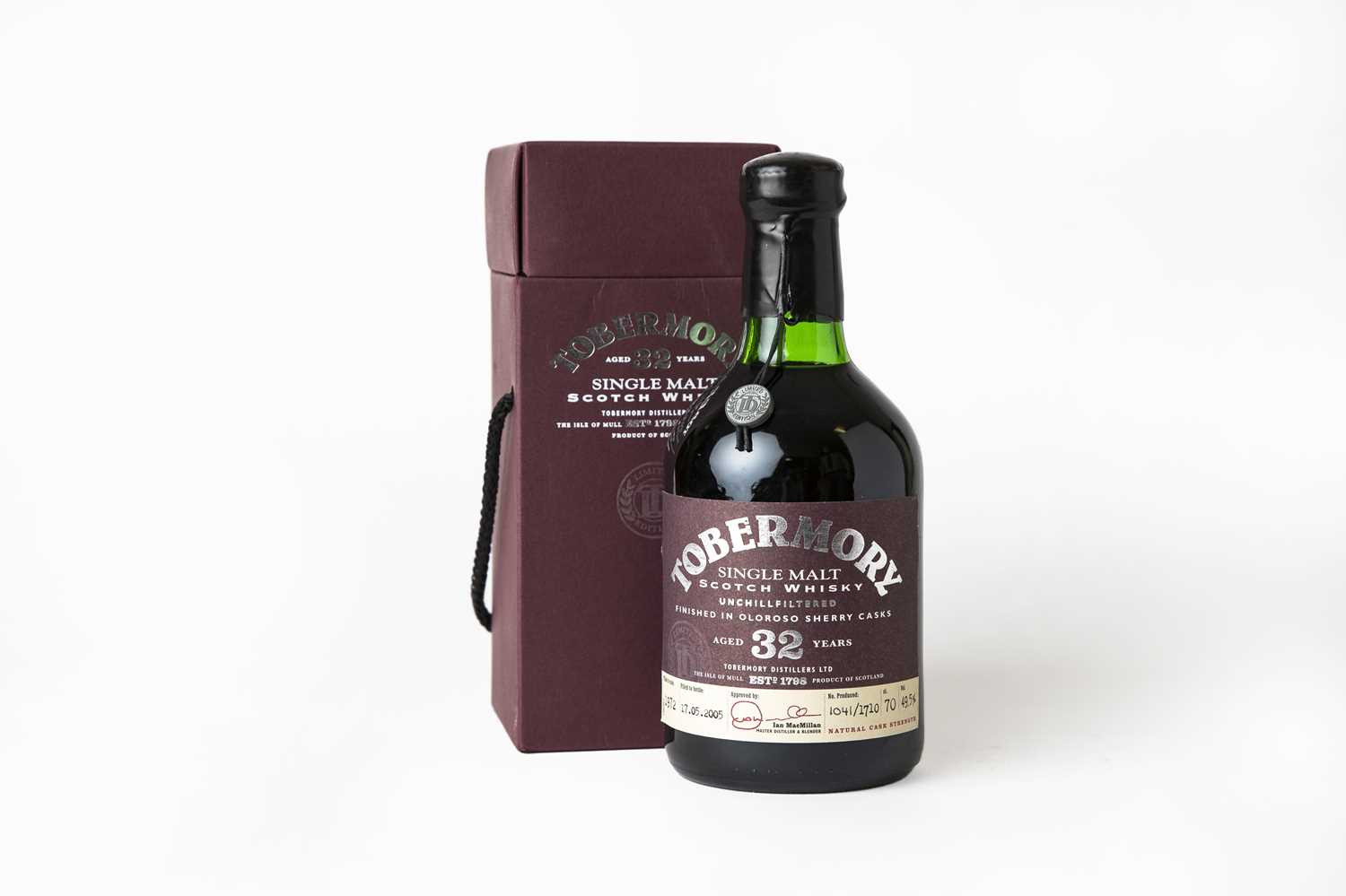 Lot 2123 - Tobermory 32 Years Old Single Malt Scotch...