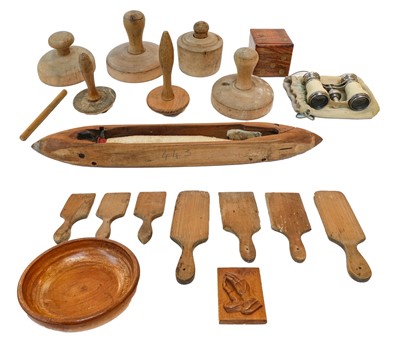 Lot 311 - A collection of Victorian and later wooden...
