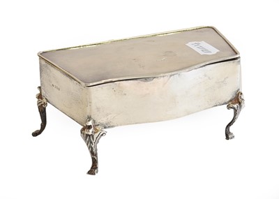Lot 62 - A George V Silver Jewellery-Box, by Charles...