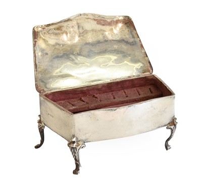 Lot 62 - A George V Silver Jewellery-Box, by Charles...