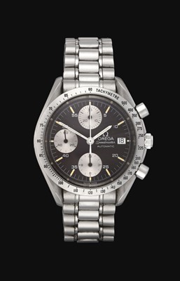 Lot 2101 - Omega: A Stainless Steel Automatic Calendar Chronograph Wristwatch