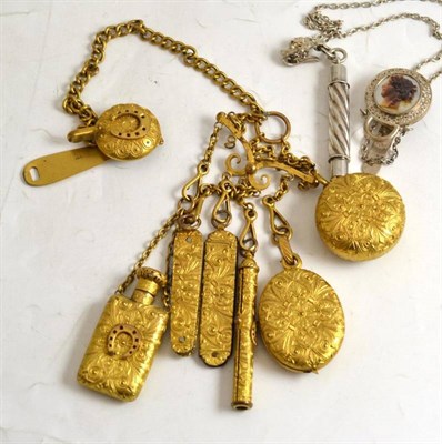 Lot 223 - A chatelaine and another