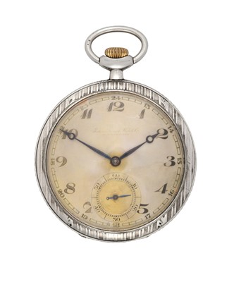 Lot 2245 - A silver niello open faced pocket watch
