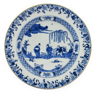 Lot 671 - A Chinese Porcelain Large Plate, Qianlong,...