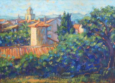 Lot 1095 - John Mackie (b.1953) "Evening Sun, St. Tropez"...