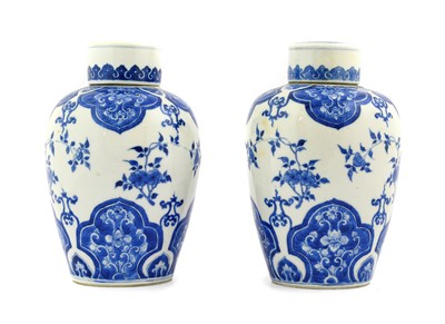 Lot 71 - A Pair of Chinese Porcelain Baluster Jars and...