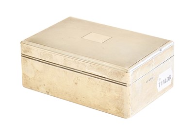 Lot 72 - A George VI Silver Cigarette-Box, by Padgett...