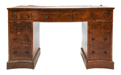 Lot 281 - ~  A Victorian Mahogany Double Pedestal Desk,...