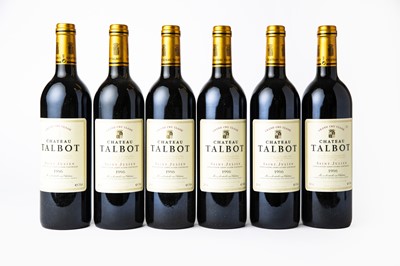 Lot 2036 - Château Talbot 1996 Saint-Julien (six bottles)