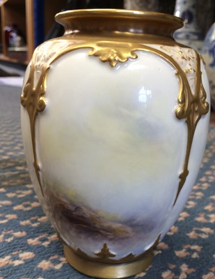 Lot 28 - A Royal Worcester Porcelain Vase, by John...
