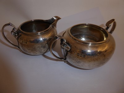 Lot 4 - A Three-Piece Edward VII Silver Tea-Service,...