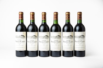 Lot 2037 - Château Pontet-Canet 1986 Pauillac (six bottles)