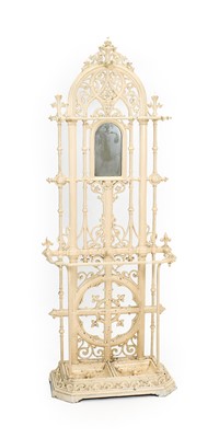 Lot 47 - A Victorian Cast Iron Hallstand, in the manner...