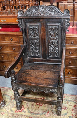 Lot 1383 - A 17th Century Joined Oak Refectory Dining...