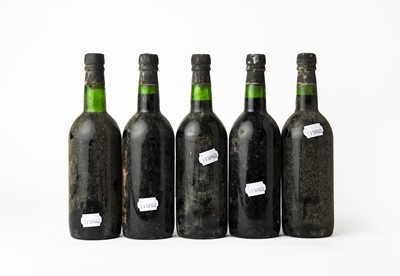 Lot 2081 - Martinez 1970 Vintage Port (five bottles)