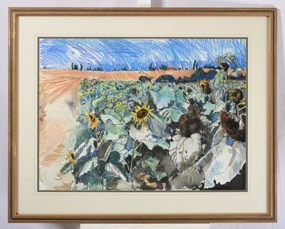 Lot 2045 - Godfrey Tonks (b.1948) "Sunflowers near...