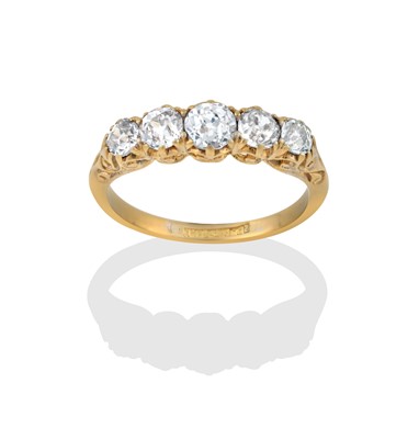 Lot 2311 - A Diamond Five Stone Ring