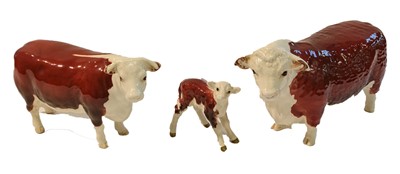 Lot 169 - Beswick Hereford Cattle