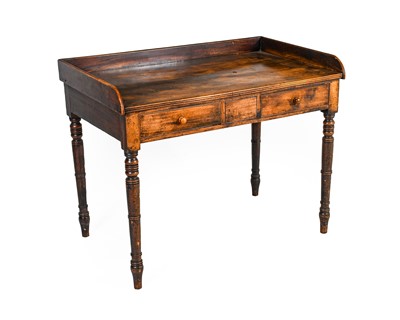 Lot 1235 - ^ A George IV Mahogany Washstand, 2nd quarter...