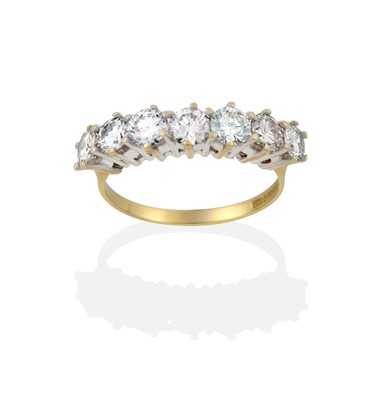 Lot 2363 - An 18 Carat Gold Diamond Seven Stone Ring