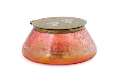 Lot 49 - An Art Nouveau Austrian Iridescent Glass Jar...