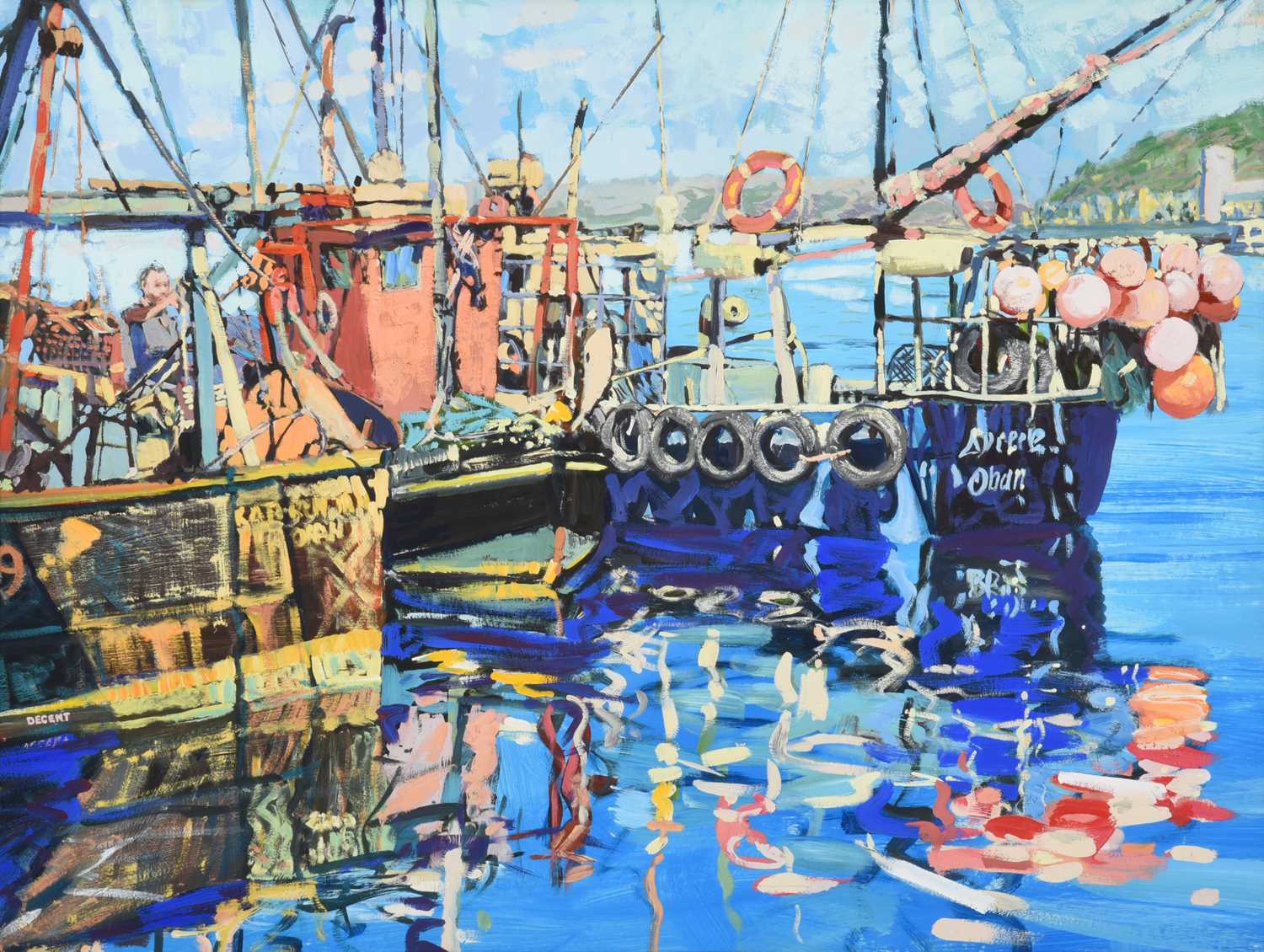 Lot 2011 - Martin Decent (Contemporary) "Reflections Oban...