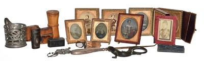 Lot 414 - Assortment, including Daguerrotypes, Georgian...