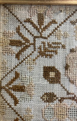 Lot 2178 - A Band Type Sampler Worked by Susan Seex Aged...