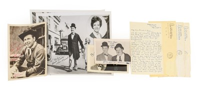 Lot 2058 - Laurel and Hardy. Collection of signed letters and photographs from Stan Laurel (1890-1965)