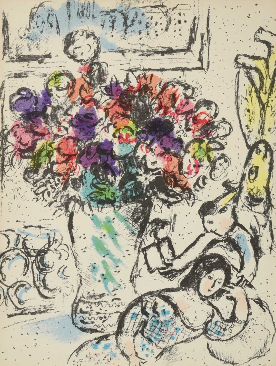 Lot 2114 - Marc Chagall (1887-1985) "Les Anémones"...