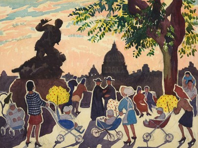 Lot 2077 - Claire White (1903-1997) "Pushchairs and...