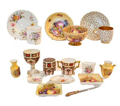Lot 323 - Four pieces of Royal Crown Derby porcelain...