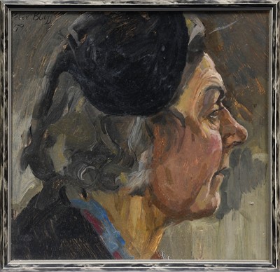 Lot 1137 - Peter Blagg (b.1937) Head study of a lady...