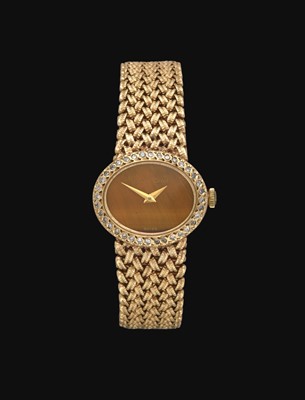 Lot 2242 - A Lady's 9 Carat Gold Diamond Set Wristwatch