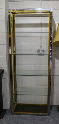 Lot 1269 - Renato Zevi chrome and brass etagere with four...