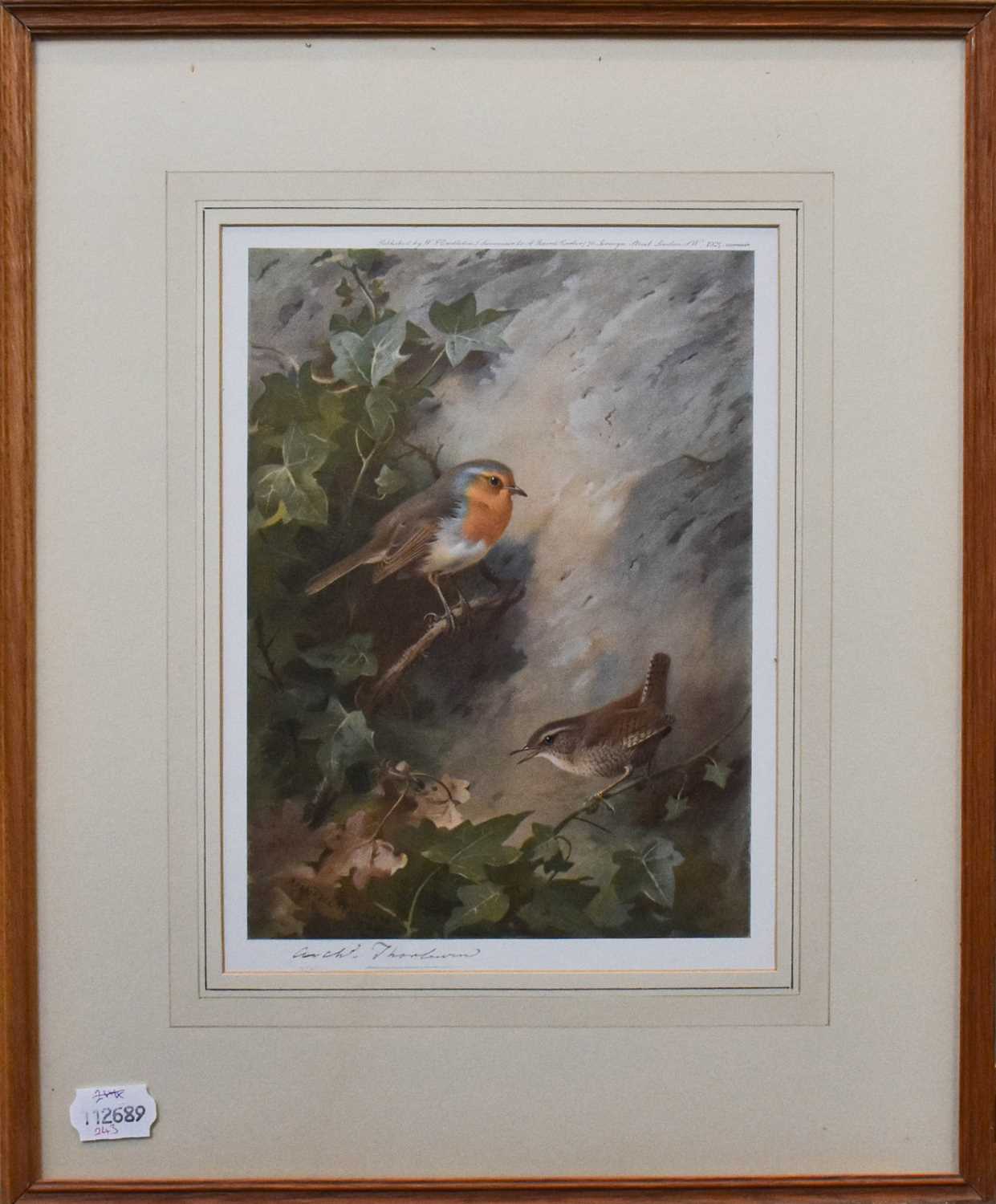 Lot 1167 - After Archibald Thorburn "Robin and Wren"...