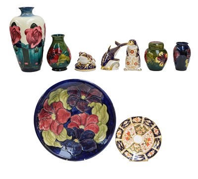 Lot 371 - A collection of Moorcroft pottery including a...