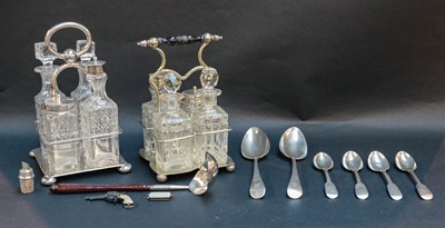 Lot 368 - A pair of George III silver tablespoons by...