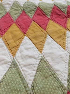 Lot 490 - Large early 20th century patchwork quilt with...